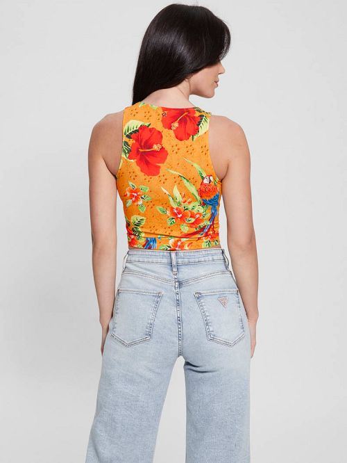 Guess Eco Shayna Cutout Crop Top Multi | GUESS-SN27085
