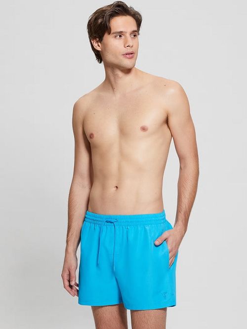 Guess Eco Short Swim Trunks Turquoise | GUESS-SN31603