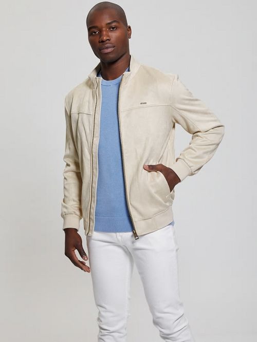 Guess Eco Soft Suede Jacket Wit | GUESS-SN30812