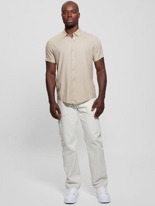Guess Eco Solid Shirt Beige | GUESS-SN31311