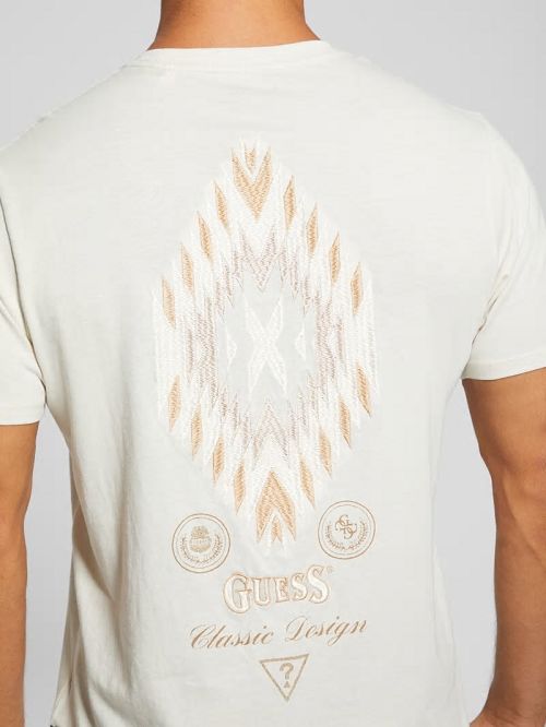 Guess Eco Southwestern Tee Wit | GUESS-SN30696