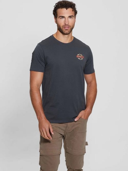 Guess Eco Southwestern Tee Zwart | GUESS-SN30685