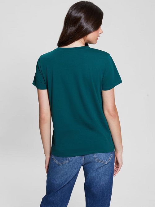 Guess Eco Stardust Easy Tee Groen | GUESS-SN27412