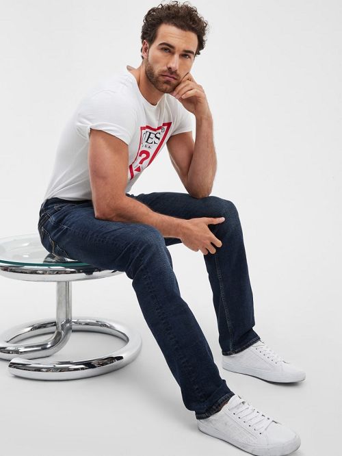 Guess Eco Straight Jeans Blauw | GUESS-SN30458