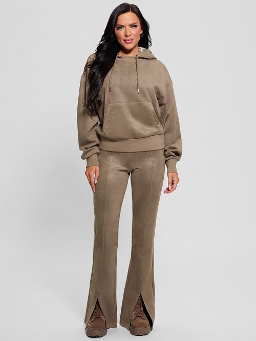 Guess Eco Sueded Scuba-Knit Pants Bruin | GUESS-SN28262