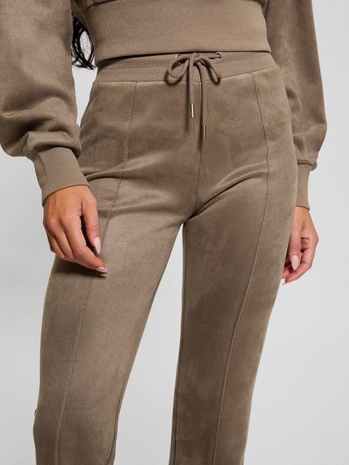 Guess Eco Sueded Scuba-Knit Pants Bruin | GUESS-SN28262