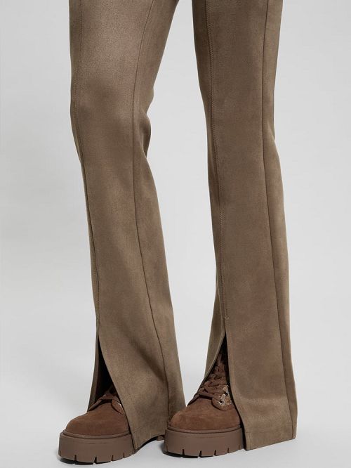 Guess Eco Sueded Scuba-Knit Pants Bruin | GUESS-SN28262