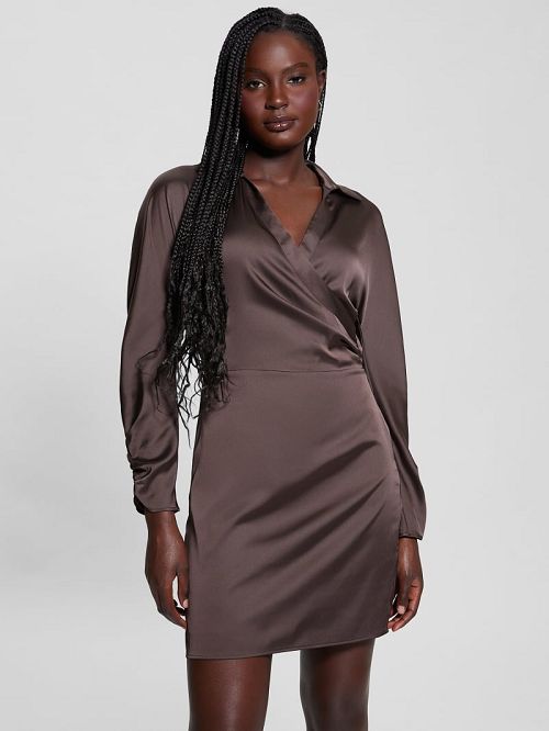 Guess Eco Tanya Dress Bruin | GUESS-SN27025