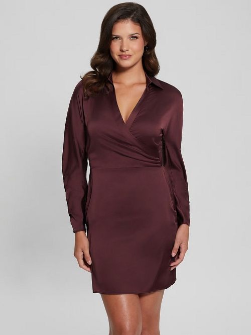 Guess Eco Tanya Dress Rood | GUESS-SN27043