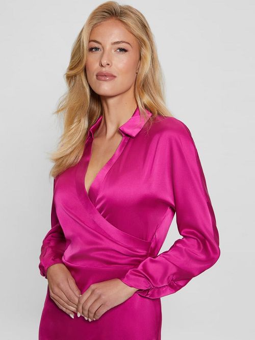 Guess Eco Tanya Dress Roze | GUESS-SN26988