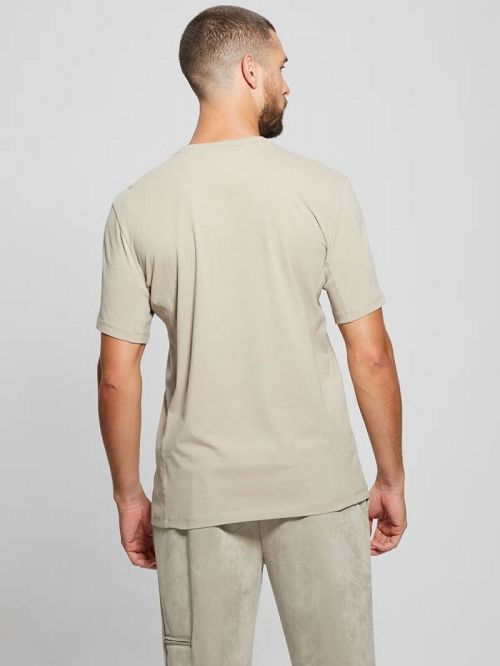Guess Eco Tarf Logo Tee Beige | GUESS-SN30632