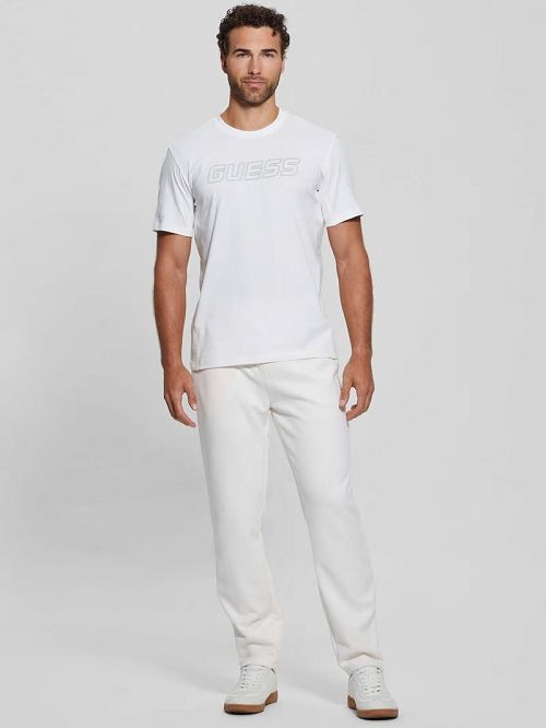 Guess Eco Tarf Logo Tee Wit | GUESS-SN30463