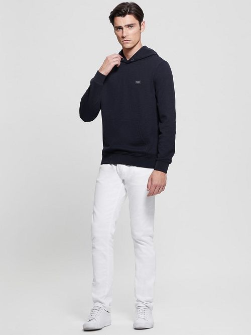 Guess Eco Tech Stretch Hoodie Blauw | GUESS-SN31462