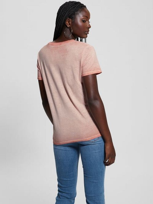 Guess Eco Tiger God Easy Tee Roze | GUESS-SN27627