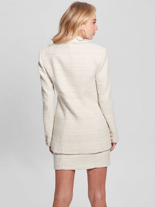Guess Eco Tosca Tweed Blazer Beige | GUESS-SN27880