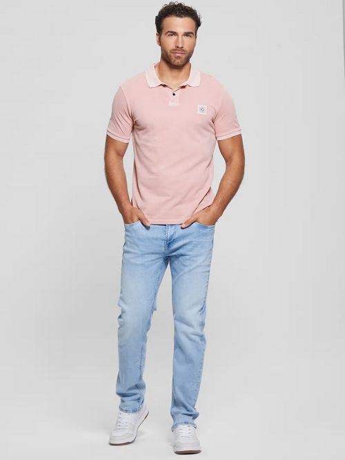 Guess Eco Washed Polo Roze | GUESS-SN31250