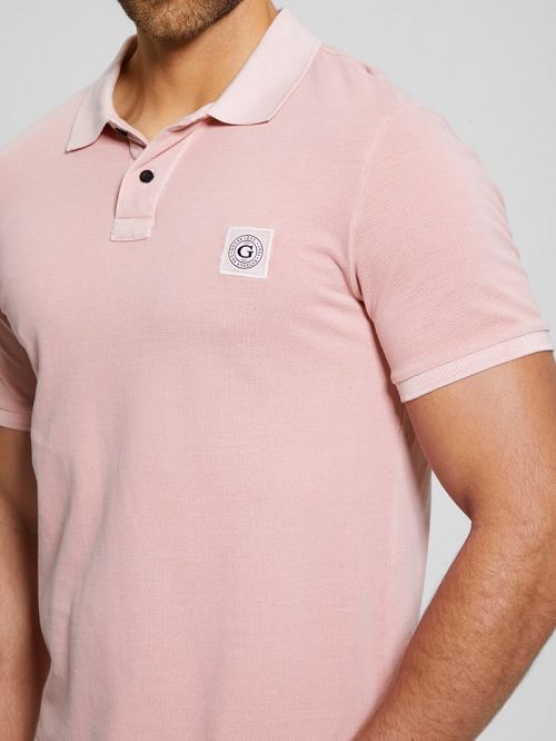 Guess Eco Washed Polo Roze | GUESS-SN31250