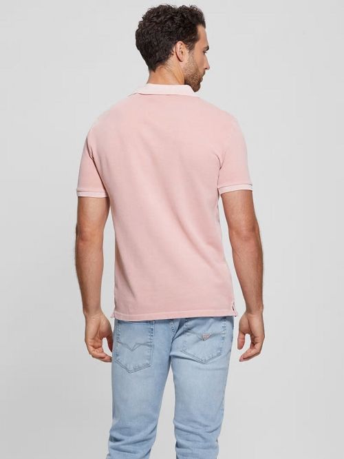 Guess Eco Washed Polo Roze | GUESS-SN31250