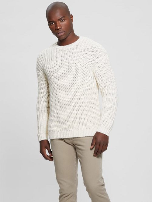 Guess Eco Wool-Blend Grayson Sweater Wit | GUESS-SN30977