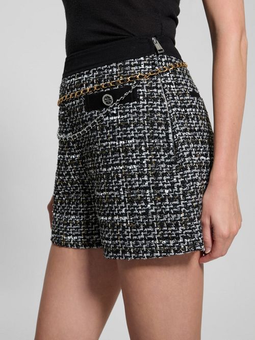 Guess Eco Yvonne Tweed Shorts Multi | GUESS-SN28147