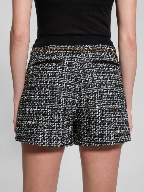 Guess Eco Yvonne Tweed Shorts Multi | GUESS-SN28147