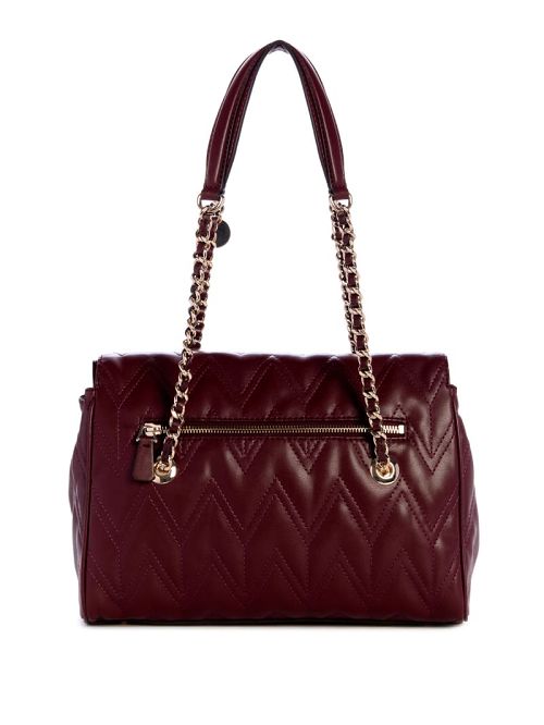 Guess Eda Quilted Satchel Rood | GUESS-SN29062