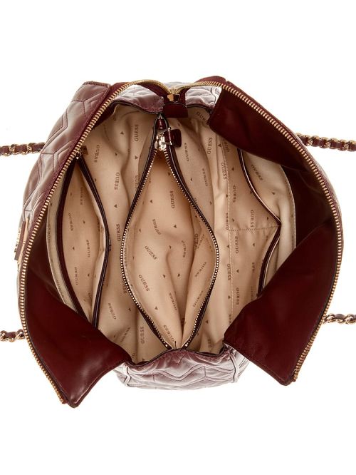 Guess Eda Quilted Satchel Rood | GUESS-SN29062