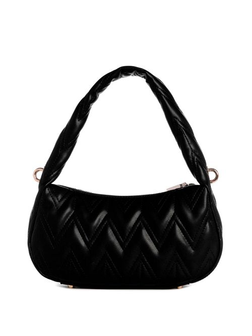 Guess Eda Top-Zip Shoulder Bag Zwart | GUESS-SN28695