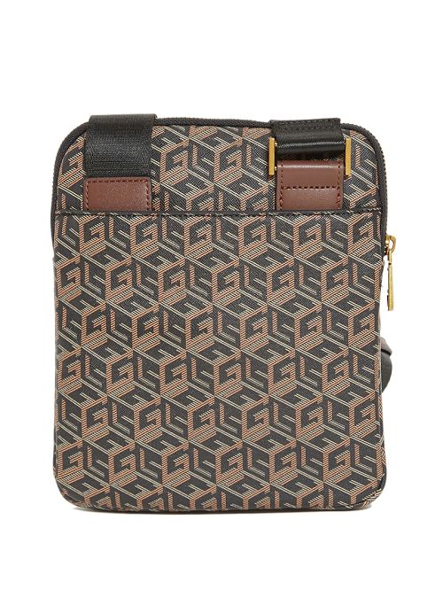 Guess Ederlo Flat Crossbody Zwart | GUESS-SN31679