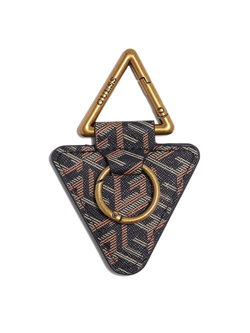 Guess Ederlo Triangle Key Ring Zwart | GUESS-SN31682