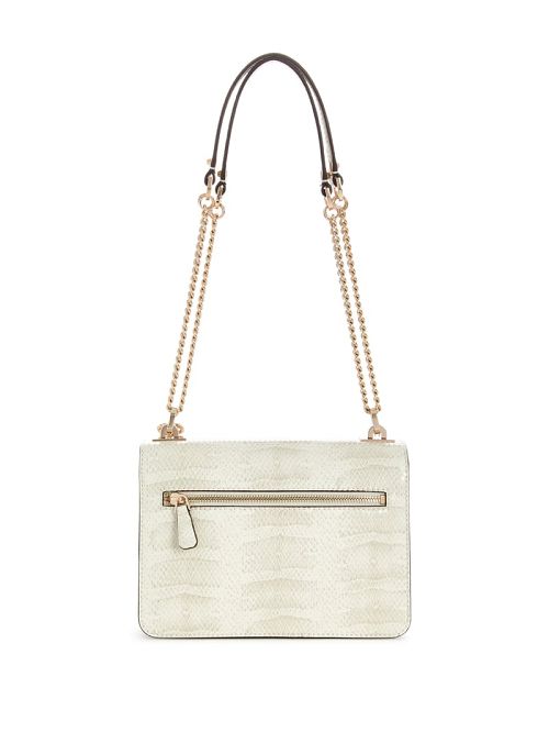 Guess Eliette Snakeskin Convertible Crossbody Bruin | GUESS-SN29107