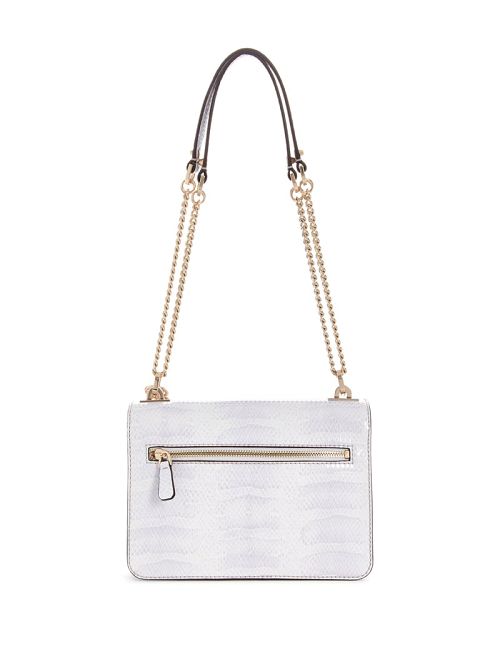 Guess Eliette Snakeskin Convertible Crossbody Paars | GUESS-SN29113