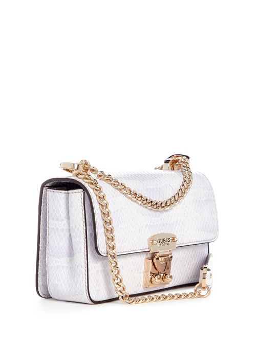 Guess Eliette Snakeskin Mini Convertible Crossbody Paars | GUESS-SN29114