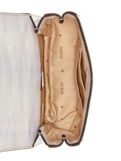 Guess Eliette Snakeskin Mini Convertible Crossbody Paars | GUESS-SN29114