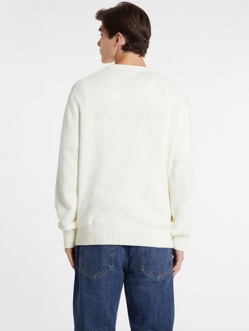 Guess Embroidered Logo Sweater Wit | GUESS-SN30982
