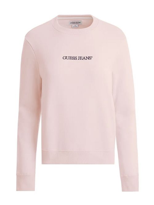Guess Embroidered Logo Sweatshirt Roze | GUESS-SN28381