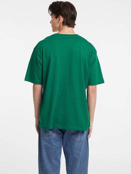 Guess Embroidered Logo Tee Groen | GUESS-SN30573