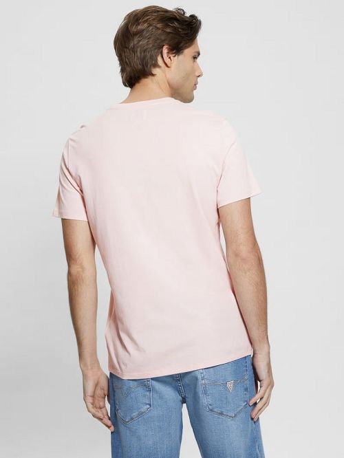 Guess Embroidered Logo Tee Roze | GUESS-SN30586