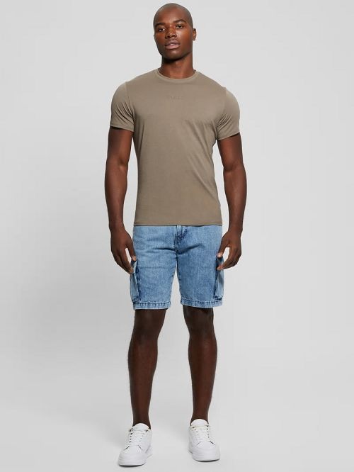 Guess Embroidered Signature Tee Bruin | GUESS-SN30700