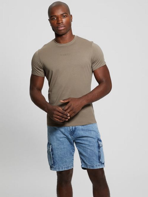 Guess Embroidered Signature Tee Bruin | GUESS-SN30700