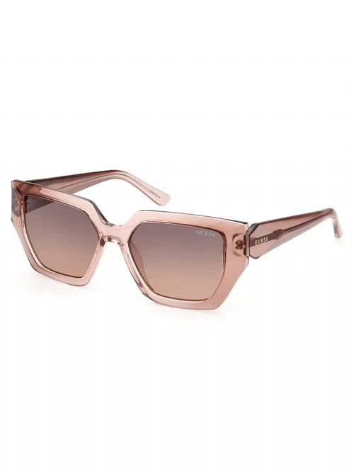 Guess Emilia Geometric Plastic Sunglasses Bruin | GUESS-SN30069