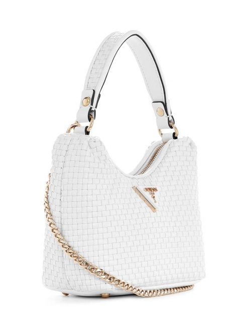 Guess Etel Woven Mini Shoulder Bag Wit | GUESS-SN29079