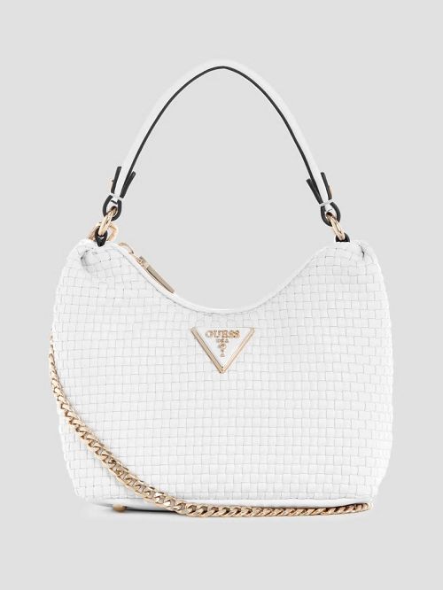 Guess Etel Woven Mini Shoulder Bag Wit | GUESS-SN29079