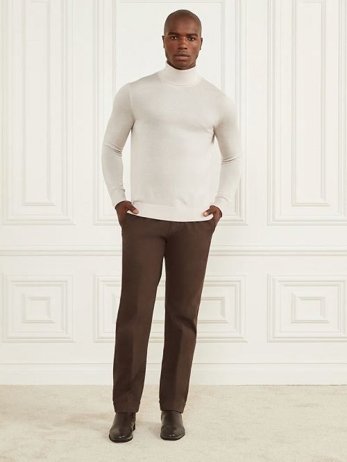Guess Ethan Twill Roll-Up Chino Pant Bruin | GUESS-SN31416