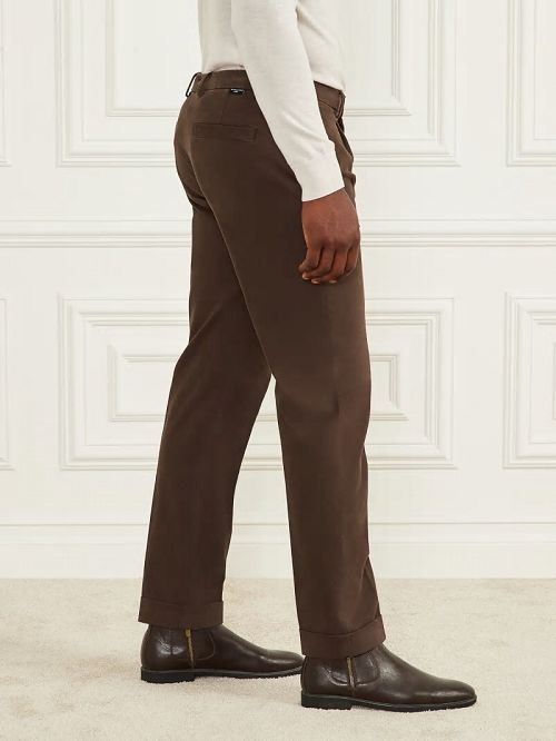 Guess Ethan Twill Roll-Up Chino Pant Bruin | GUESS-SN31416