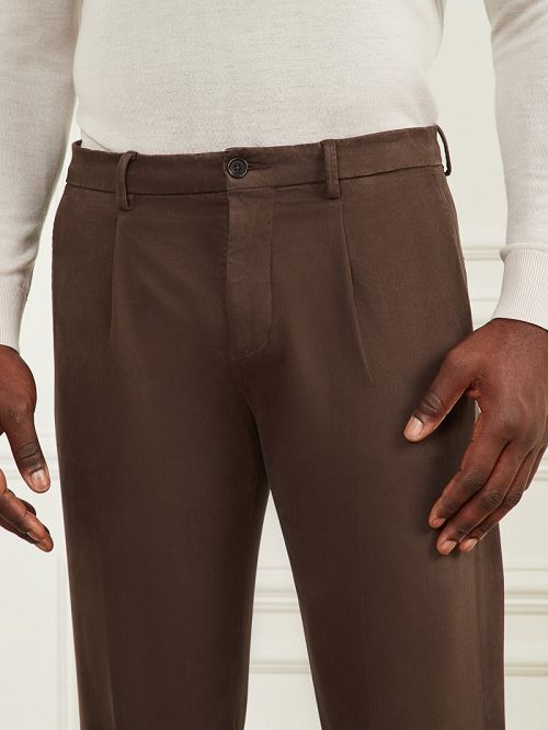 Guess Ethan Twill Roll-Up Chino Pant Bruin | GUESS-SN31416