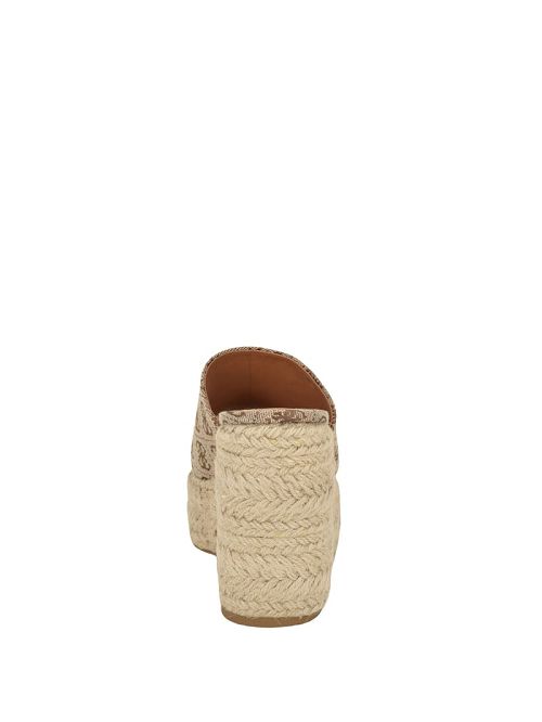 Guess Evba Embossed Espadrille Sandals Zwart | GUESS-SN29751