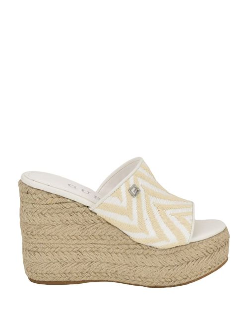 Guess Evba Espadrille Wedges Wit | GUESS-SN29755