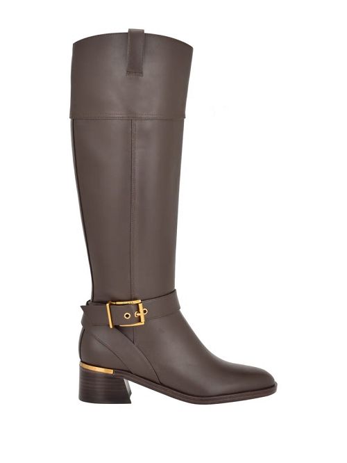 Guess Eveda Buckle Riding Boots Bruin | GUESS-SN29888