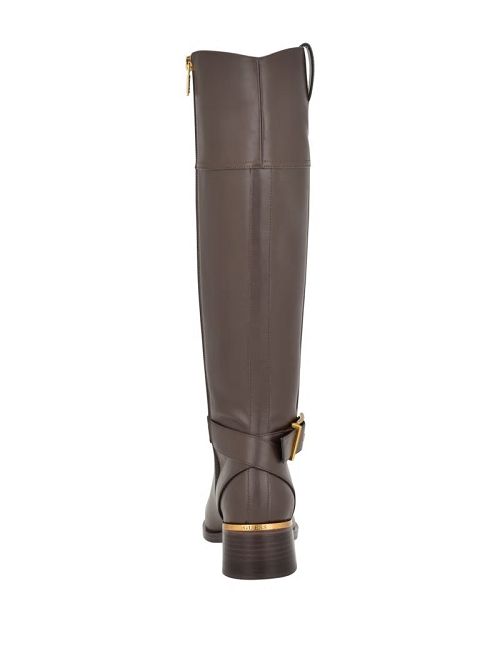 Guess Eveda Buckle Riding Boots Bruin | GUESS-SN29888